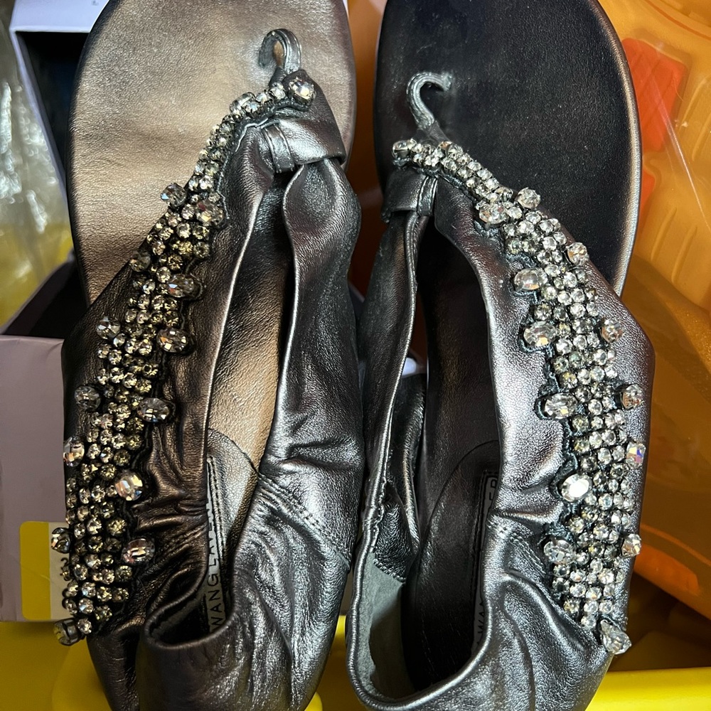 Glamorous Silver Embellished Women's Sandals